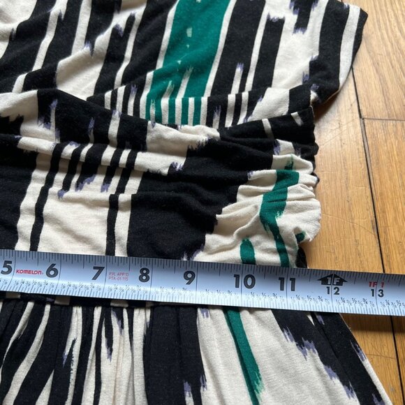 Anthropologie Vanessa Virginia Size S Black & White Talassemtane Ikat Maxi Dress - Picture 8 of 16